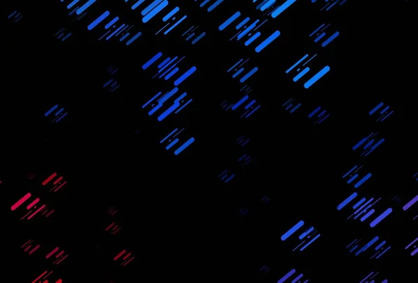 Azul Escuro Layout Vetorial Vermelho Com Linhas Planas Ilustração Abstrata — Vetor de Stock