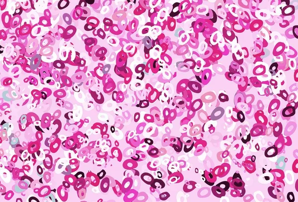 Светло Розовая Векторная Текстура Дисками Размытые Пузыри Абстрактном Фоне Красочным — стоковый вектор