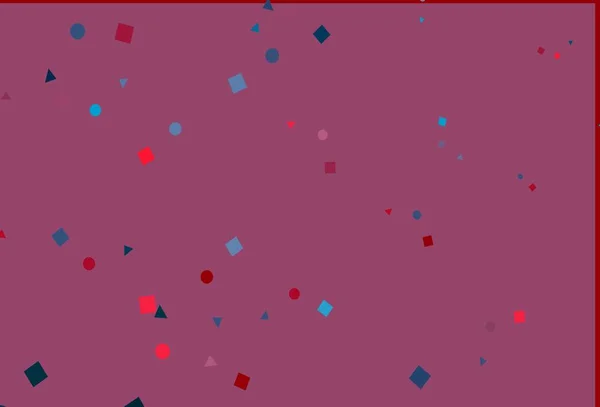 Hellblaues Rotes Vektormuster Polygonalen Stil Mit Kreisen Glitzernde Abstrakte Illustration — Stockvektor