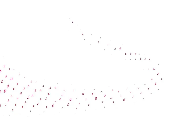 Világos Lila Rózsaszín Vektor Sablon Zenei Szimbólumokkal Ragyogó Illusztrációja Színes — Stock Vector