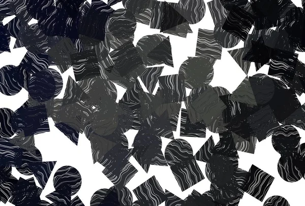 Тёмно Чёрный Векторный Рисунок Многоугольном Стиле Кругами Блестящие Абстрактные Иллюстрации — стоковый вектор