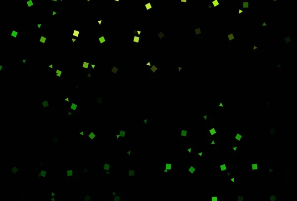 Donkergroene Vectorhoes Veelhoekige Stijl Met Cirkels Glitter Abstracte Illustratie Met — Stockvector