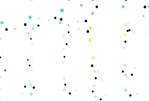 Светло Синий Желтый Векторный Узор Многоугольном Стиле Кругами Иллюстрация Набором — стоковый вектор