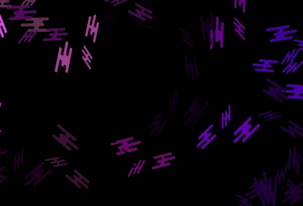 Dark Purple Vector Template Repeated Sticks Blurred Decorative Design Simple — Vettoriale Stock