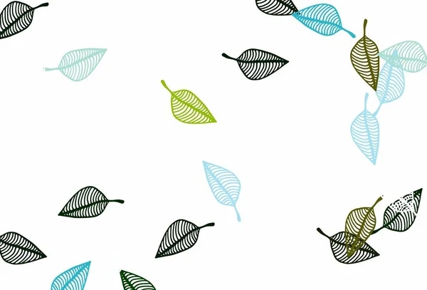 Illustration Décorative Avec Des Feuilles Abstraites Colorées Modèle Texturé Pour — Image vectorielle