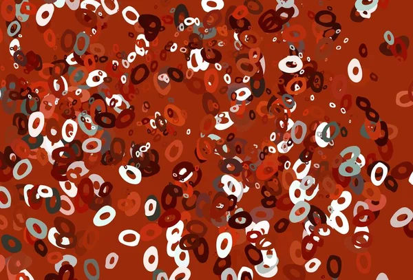 Шаблон Светло Красного Вектора Кругами Красивая Цветная Иллюстрация Размытыми Кругами — стоковый вектор