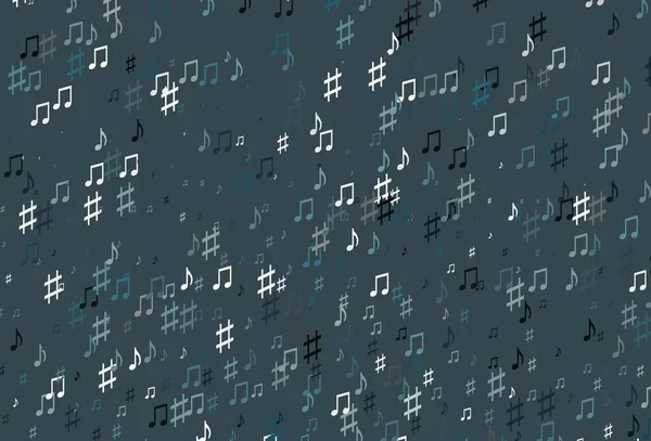 Müzik sembollü soyut vektör arkaplanı. Soyut tarzda dekoratif tasarım ve müzik şekilleri. Fasion dergileri için şablon.