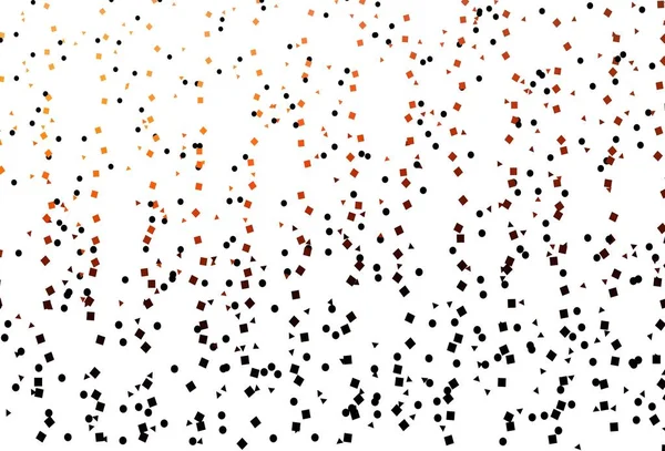 Hellorangefarbenes Vektormuster Polygonalen Stil Mit Kreisen Dekorative Gestaltung Abstrakten Stil — Stockvektor