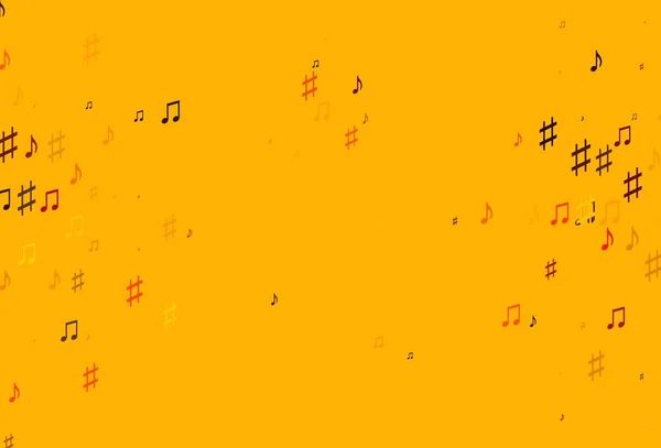 Fond Vectoriel Abstrait Avec Des Symboles Musicaux Design Décoratif Dans — Image vectorielle