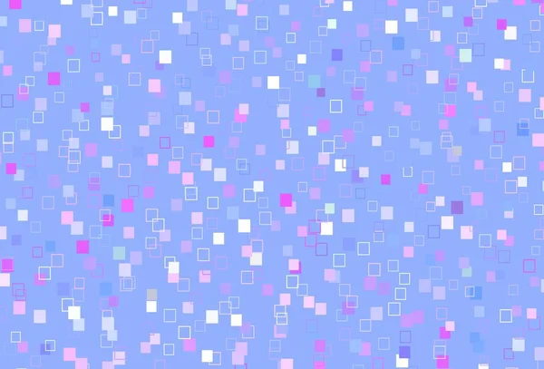 Світло Рожевий Синій Векторний Візерунок Кристалами Прямокутниками Сучасна Абстрактна Ілюстрація — стоковий вектор