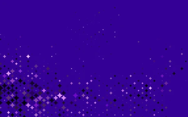 Světle Fialové Vektorové Uspořádání Jasnými Hvězdami — Stockový vektor
