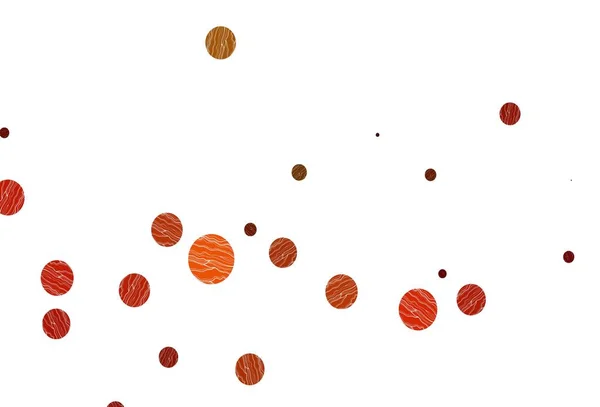 Patrón Vectorial Naranja Claro Con Esferas Ilustración Abstracta Moderna Con — Vector de stock