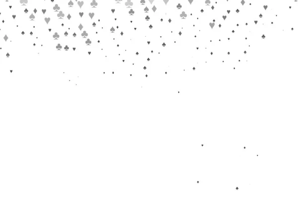 라이트 그레이 레이아웃 요소와 스페이드 다이아몬드로 디자인 포스터 사이트의 — 스톡 벡터