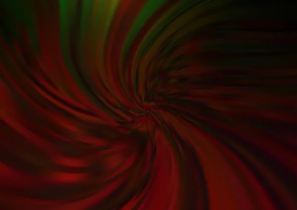 Verde Oscuro Fondo Vectorial Rojo Con Líneas Abstractas — Archivo Imágenes Vectoriales