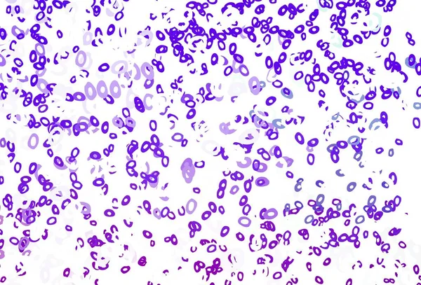 Modelo Vetor Roxo Claro Com Círculos Ilustração Com Conjunto Brilhantes — Vetor de Stock