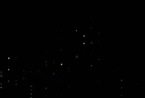 Donkerblauwe Gele Vectorachtergrond Met Rechthoeken Glitter Abstracte Illustratie Met Rechthoekige — Stockvector