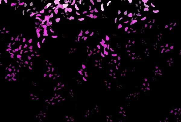 Patrón Vectorial Rosa Oscuro Con Formas Caóticas Ilustración Abstracta Moderna — Vector de stock