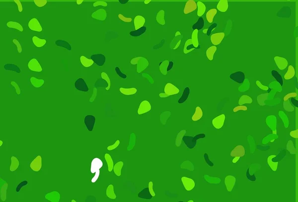 Fondo Vectorial Verde Claro Con Formas Abstractas — Vector de stock