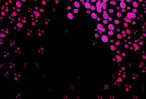 Dark Pink Vector Background Bent Lines Colorful Abstract Illustration Gradient — Vetor de Stock