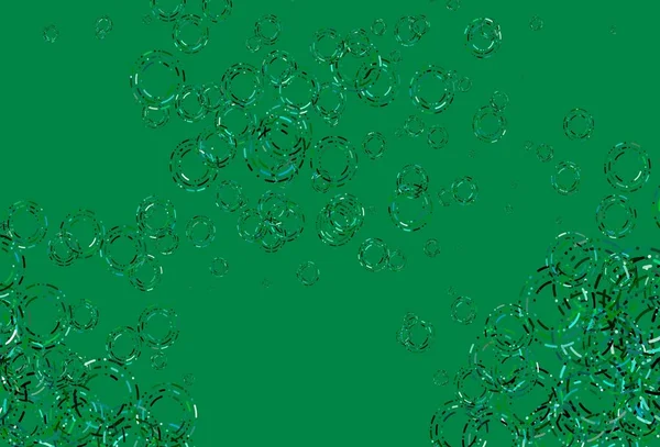 Modèle Vectoriel Bleu Clair Vert Avec Des Cercles Belle Illustration — Image vectorielle