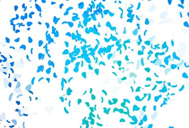 Açık mavi, soyut formlu yeşil vektör arkaplan. Modern tarzda değişen renkli kaotik formlar. Web siteniz için basit tasarım.