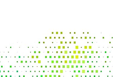 Açık mavi, dikdörtgenli, kare şeklinde sarı vektör arkaplan. Renkli dikdörtgenlerle modern soyut çizimler. Reklamlar için desen.