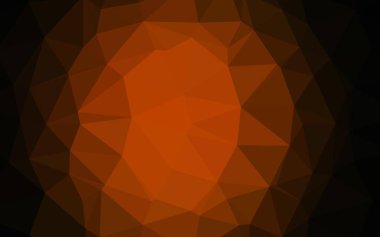 Dark Yellow, Orange vector low poly texture.