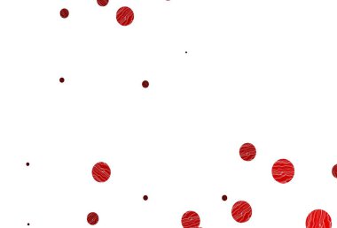 Dairesel şekilli açık kırmızı vektör düzeni. Bulanık yağmur damlaları olan soyut bir çizim. Marka kitabın için tamamen yeni bir şablon.