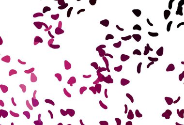 Soyut formlarla açık mor vektör arkaplanı. Modern tarzda değişen renkli kaotik formlar. Web siteniz için basit tasarım.