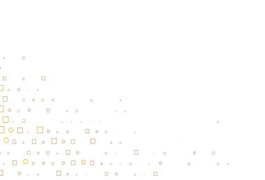 Açık sarı, daire benekli turuncu vektör düzeni, küpler. 