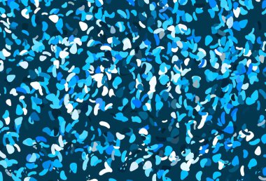 Kaotik şekilli açık mavi vektör deseni. Soyut gradyan şekilli basit renkli çizimler. Duvar kağıtları için zarif tasarım.