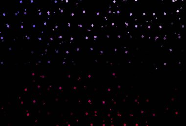 Dark Pink, Blue vector cover in polygonal style with circles. Glitter abstract illustration with spheres, squares, lines. Smart design for your business advert.