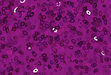 Daireli koyu pembe vektör şablonu. Doğa tarzında bulanık halkaları olan güzel renkli çizimler. Marka kitabın için tamamen yeni bir şablon.