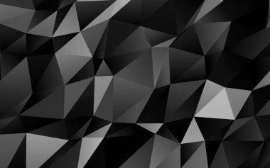 Dark Silver, Gray vector shining triangular pattern. An elegant bright illustration with gradient. Elegant pattern for a brand book.
