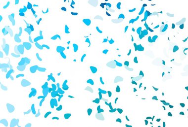 Rastgele şekilli açık mavi vektör dokusu. Soyut tarzda rengarenk gradyan şekilleri olan bir resim. Kartvizitiniz için modern tasarım.