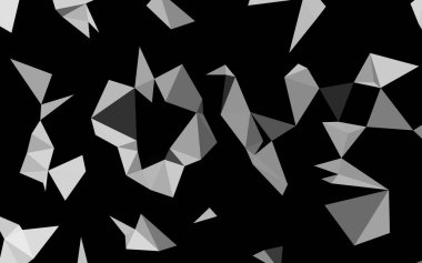 Açık Gümüş, gri vektör soyut mozaik arkaplan.