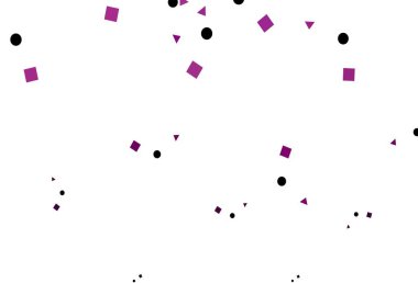 Çemberli, polimer biçiminde hafif mor vektör dokusu, küp şeklinde. Soyut tarzda dekoratif tasarım, çizgiler, noktalar, küplerle. Reklamlar için desen.