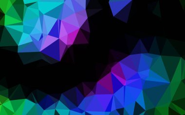 Koyu Çokrenkli, Gökkuşağı vektörü düşük polyester kapaklı.