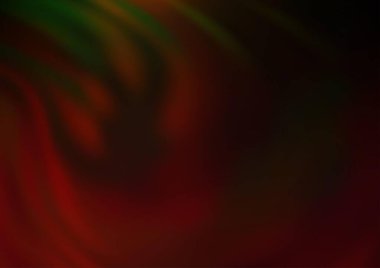 Koyu yeşil, kırmızı vektör soyut bokeh deseni.