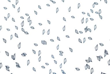 Soyut renkli yapraklarla dekoratif illüstrasyon. Web sitesi için desenli desen.