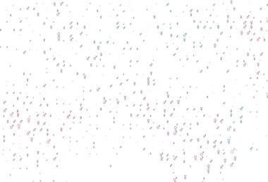 Açık mavi, kırmızı vektör dokusu erkek, dişi ikonlar. Modern soyut illüstrasyon, gradyan erkek, kadın işaretleri. Fasion dergileri için şablon.