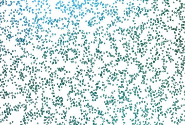 Açık mavi, diskli yeşil vektör dokusu. Renkli su damlaları olan modern soyut çizimler. Marka kitabın için tamamen yeni bir şablon.