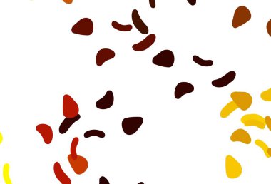 Açık sarı, soyut şekilli turuncu vektör arkaplan. Rastgele şekillerle soyut tarzda dekoratif tasarım. Bir cep telefonu için arka plan.