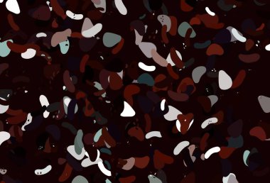 Kaotik şekilli açık kırmızı vektör deseni. Soyut tarzda rengarenk gradyan şekilleri olan bir resim. Kartvizitiniz için modern tasarım.