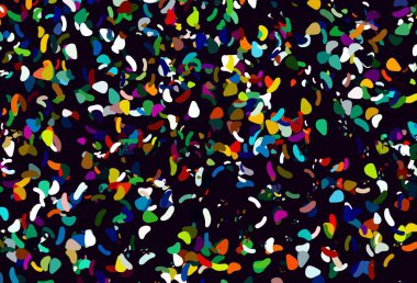 Aydınlık Çokrenkli, soyut şekilli Gökkuşağı vektör arkaplanı.