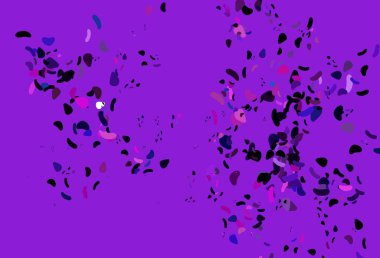 Açık pembe, rastgele şekilli mavi vektör dokusu. Soyut tarzda rengarenk gradyan şekilleri olan bir resim. Bir cep telefonu için arka plan.