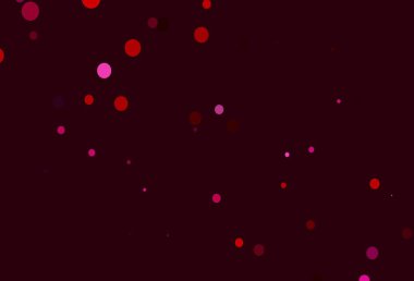 Açık Mor, köpüklü pembe vektör arkaplan. Parlak renkli soyut çemberlerin olduğu bir resim. Reklamlar, broşürler için desen.