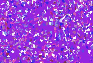 Açık pembe, Memphis şekilli mavi vektör şablonu. Soyut gradyan şekilli basit renkli çizimler. Web siteniz için basit tasarım.