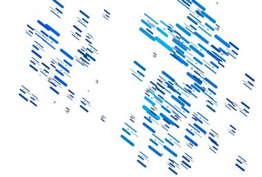 Düz çizgileri olan hafif Mavili vektör arkaplanı. Renkli çubuklarla gösterişli soyut çizimler. İş broşürleri, broşürler için desen.