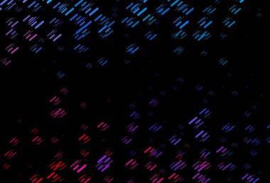 Koyu mavi, dar çizgileri olan kırmızı vektör deseni. Dar çizgileri olan parlak renkli çizimler. İş broşürleri, broşürler için desen.